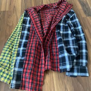 Color block flannel